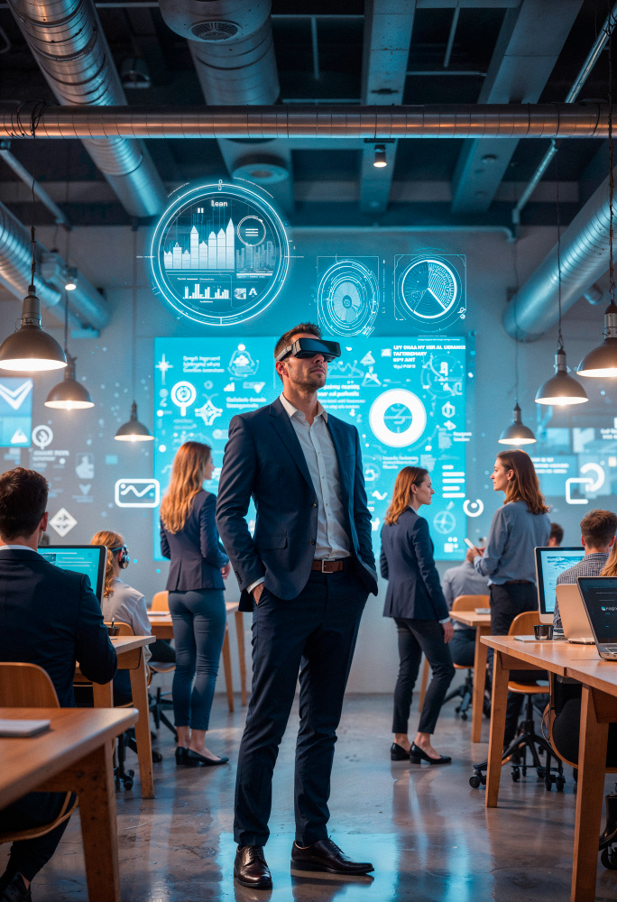 Our team analyzing data